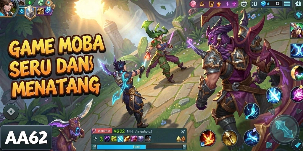 Screenshot gameplay AA62 yang intens dan mendebarkan.