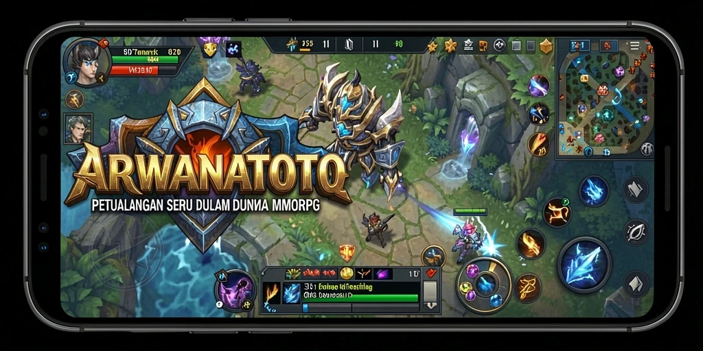 Tampilan gameplay menakjubkan ARWANATOTO dalam aksi MMORPG.