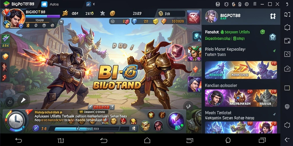Tampilan antarmuka pengguna <strong>BIGPOT88</strong> yang intuitif dan user-friendly.