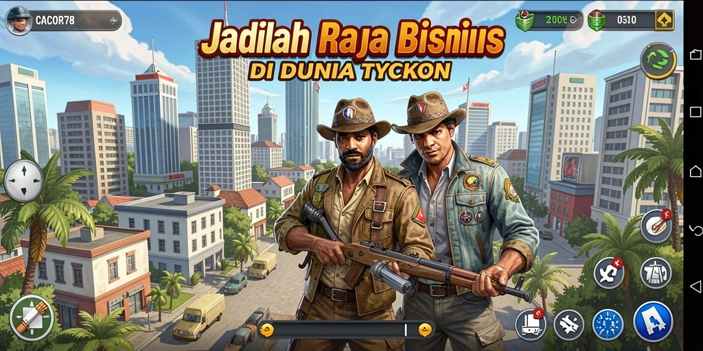 Tampilan gameplay CACOR78 yang seru dan menantang strategi Tycoon.