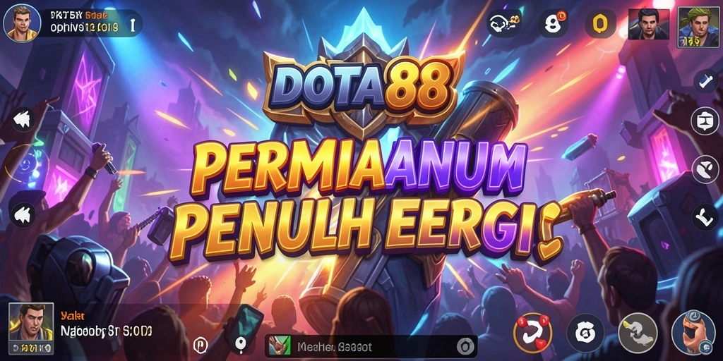 Tampilan gameplay DOTA88 dengan fitur musik interaktif yang seru.