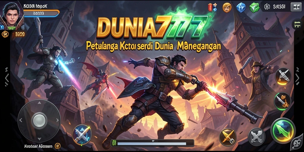 Tangkapan layar DUNIA777 menampilkan aksi mendebarkan saat berperang.
