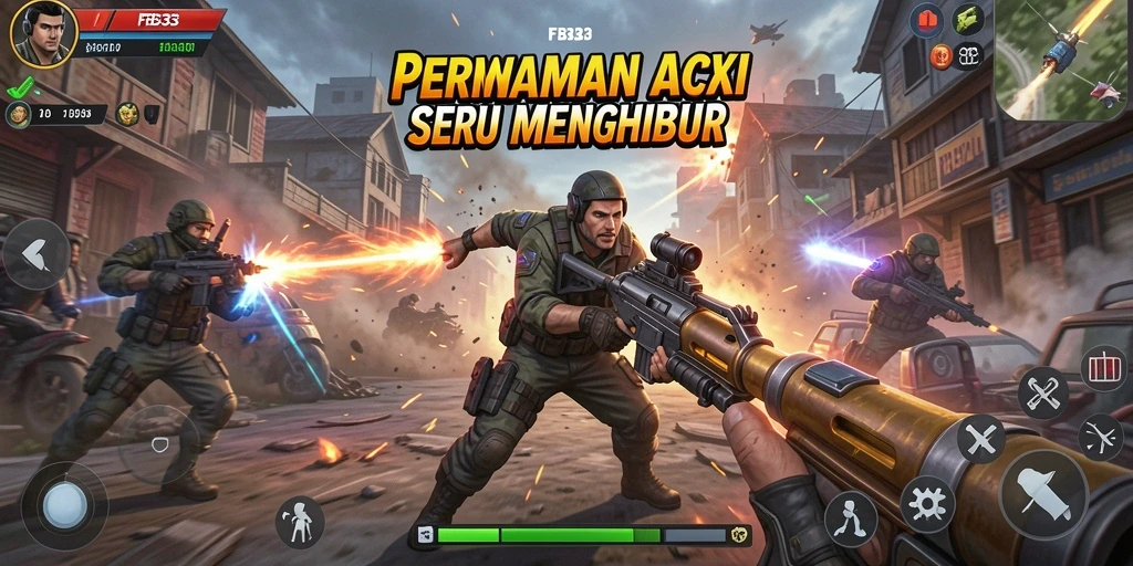 Tangkapan layar FB333 menampilkan aksi seru dalam pertempuran.