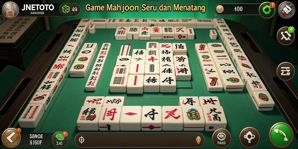 Gameplay menarik dalam JNETOTO yang menampilkan Mahjong.
