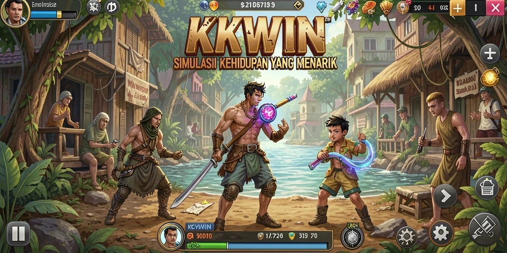 Tampilan gameplay KKWIN yang memukau dan penuh interaksi.