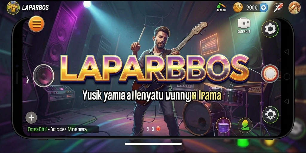 Tampilan gameplay LAPARBOS yang menarik dan penuh warna.