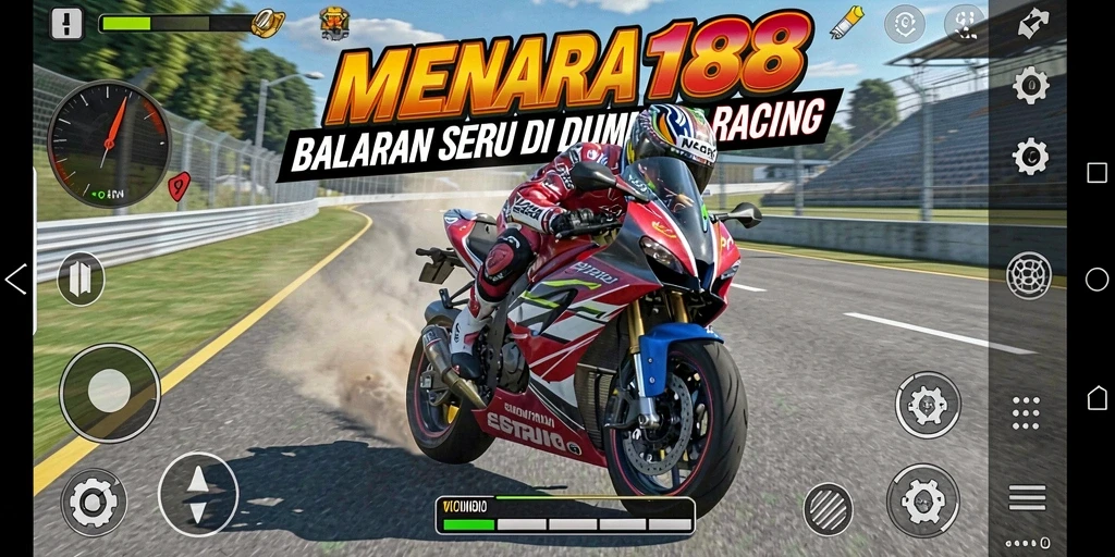 Screenshot MENARA188 menampilkan balapan motor yang mendebarkan dan grafis yang menakjubkan.