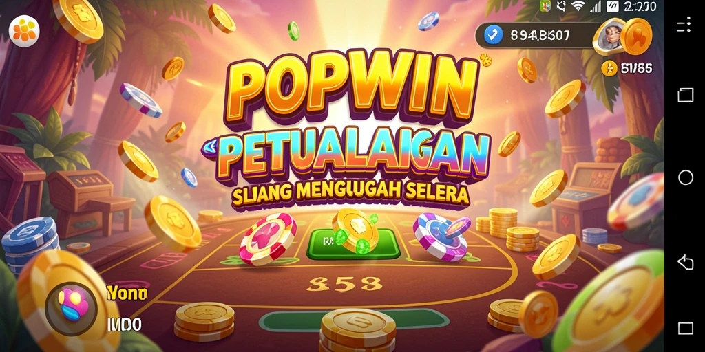 Tampilan gameplay Slot POPWIN yang mendebarkan dan berwarna-warni.