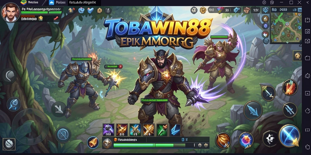 Tampilan gameplay TOBAWIN88 yang seru dan menarik di dunia MMORPG.